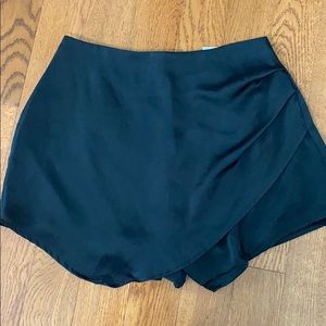 NEW Black Silky Skort